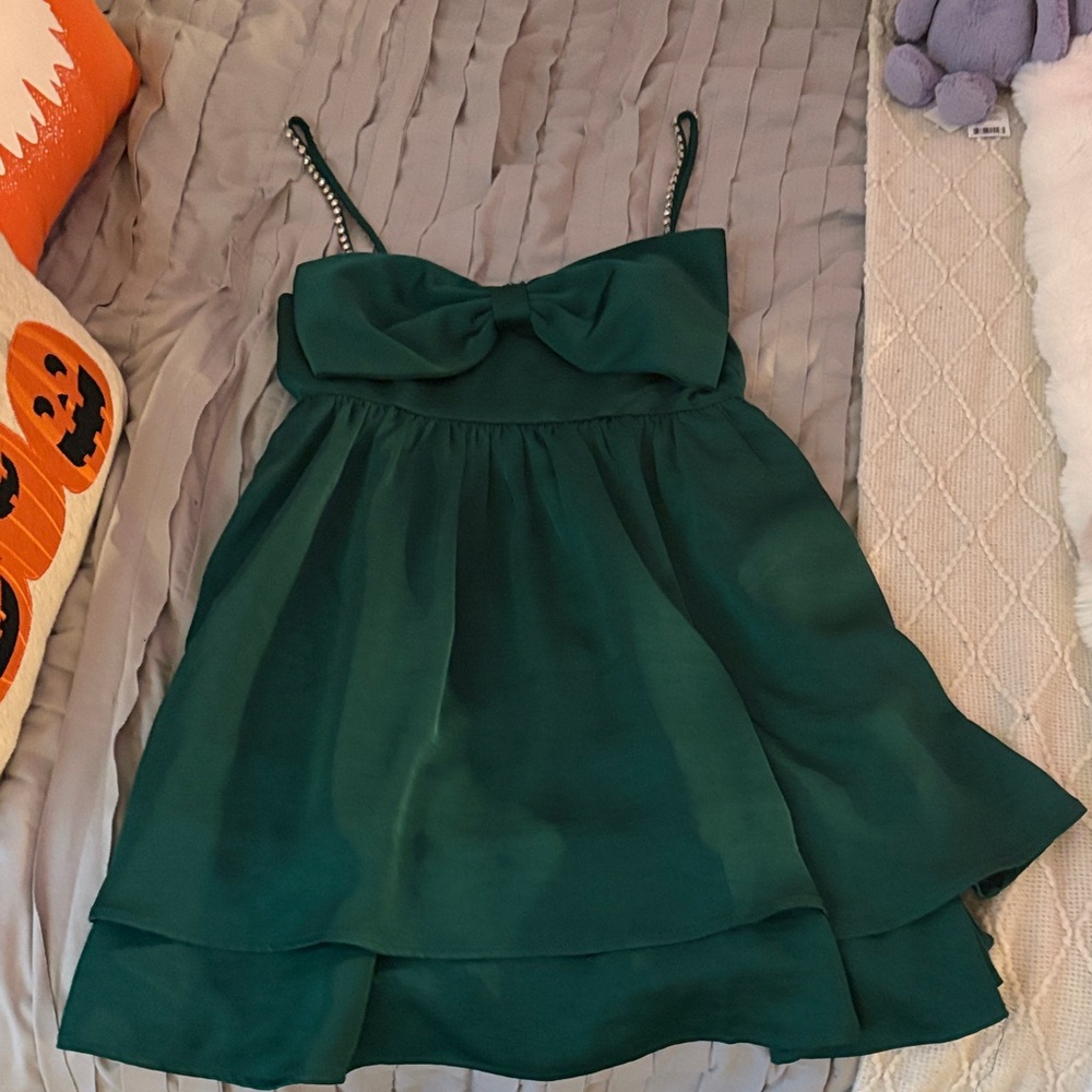 NWT altrd state green bow dress M